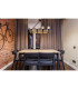 Lila Bar Pendant Ceiling Light Matt Black Smoke Glossy Glass Shade 8x E27-8