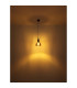 Dorothea Dome Pendant Ceiling Light Black Glass Shade 1x E27-4