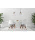 Dorothea Dome Pendant Ceiling Light Black Glass Shade 1x E27-7