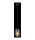 Kammi Wire Frame Pendant Ceiling Light Matt Black Smoke Glass Shade 1x E27-4