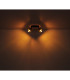 Milley Twin Ceiling Spotlight Matt Black Smoke Glass Shade 2x E27-5