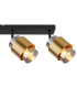 Milley Ceiling Spotlight Bar Matt Black Smoke Glass Shade 4x E27-5