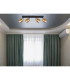 Milley Ceiling Spotlight Bar Matt Black Smoke Glass Shade 4x E27-6
