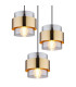 Milley Cluster Pendant Ceiling Light Matt Black Glass Shade 8x E27-4