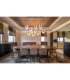 Milley Cluster Pendant Ceiling Light Matt Black Glass Shade 8x E27-9