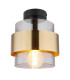 Milley Cylindrical Ceiling Light Matt Black Glass Shade 1x E27-1