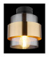 Milley Cylindrical Ceiling Light Matt Black Glass Shade 1x E27-3