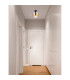 Milley Cylindrical Ceiling Light Matt Black Glass Shade 1x E27-4