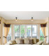 Milley Cylindrical Ceiling Light Matt Black Glass Shade 1x E27-5