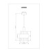 Milley Slim Pendant Ceiling Light Matt Black Amber Glass Shade 1x E27-7