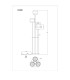 Milley Multi Arm Floor Lamp Matt Black Glass Shade 3x E27-7