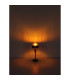 Milley Cylindrical Table Lamp Matt Black Amber Glass Shade 1x E27-7