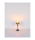Milley Cylindrical Table Lamp Matt Black Amber Glass Shade 1x E27-8
