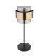 Milley Cylindrical Table Lamp Matt Black Glass Shade 1x E27-2