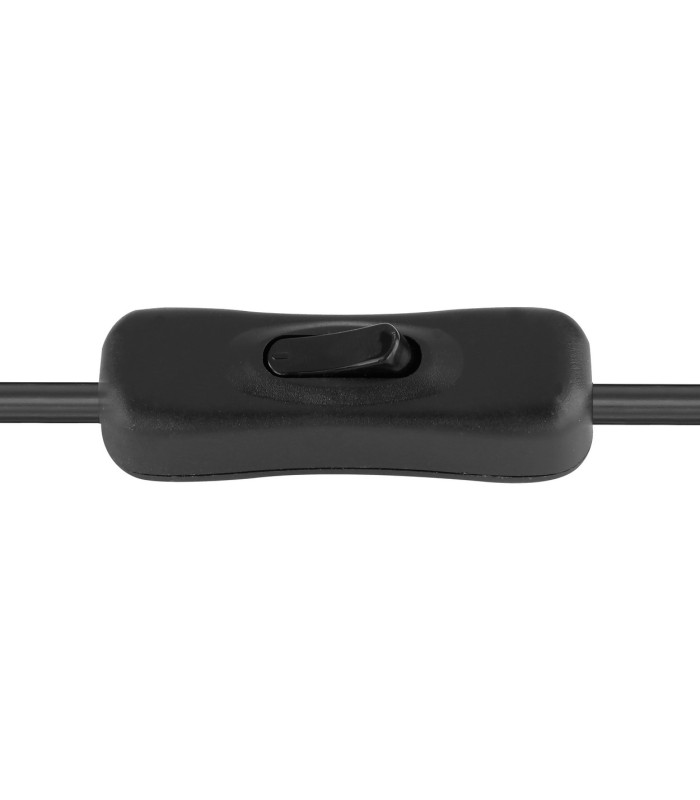 Milley Cylindrical Table Lamp Matt Black Glass Shade 1x E27-4