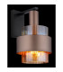 Milley Wall Lamp Matt Black Amber Glass Shade 1x E27-4