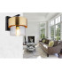 Milley Wall Lamp Matt Black Glass Shade 1x E27-4