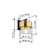 Milley Wall Lamp Matt Black Glass Shade 1x E27-6