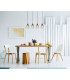Fanni Bar Pendant Ceiling Light Matt Black Smoke Glass Shade 4x E27-5