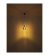 Fanni Dome Pendant Ceiling Light Matt Black Smoke Glass Shade 1x E27-4