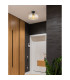 Giuseppe Globe Ceiling Light Matt Black Amber Glass Shade 1x E27-4