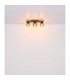 Conni Globe Ceiling Light Matt Black Wood Dark Brown Smoke Glass Shade 3x E27-7