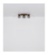 Conni Globe Ceiling Light Matt Black Wood Dark Brown Smoke Glass Shade 3x E27-8