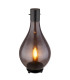 Oskus Table Lamp Matt Black Smoke Glass Shade 1x E14-1