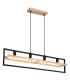 Erica Bar Pendant Ceiling Light Dark Brown 4x E27-1