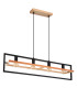 Erica Bar Pendant Ceiling Light Dark Brown 4x E27-2
