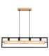 Erica Bar Pendant Ceiling Light Dark Brown 4x E27-3