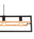 Erica Bar Pendant Ceiling Light Dark Brown 4x E27-4