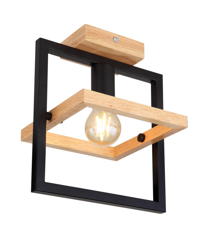 Erica Semi Flush Ceiling Light Dark Brown 1x E27-1
