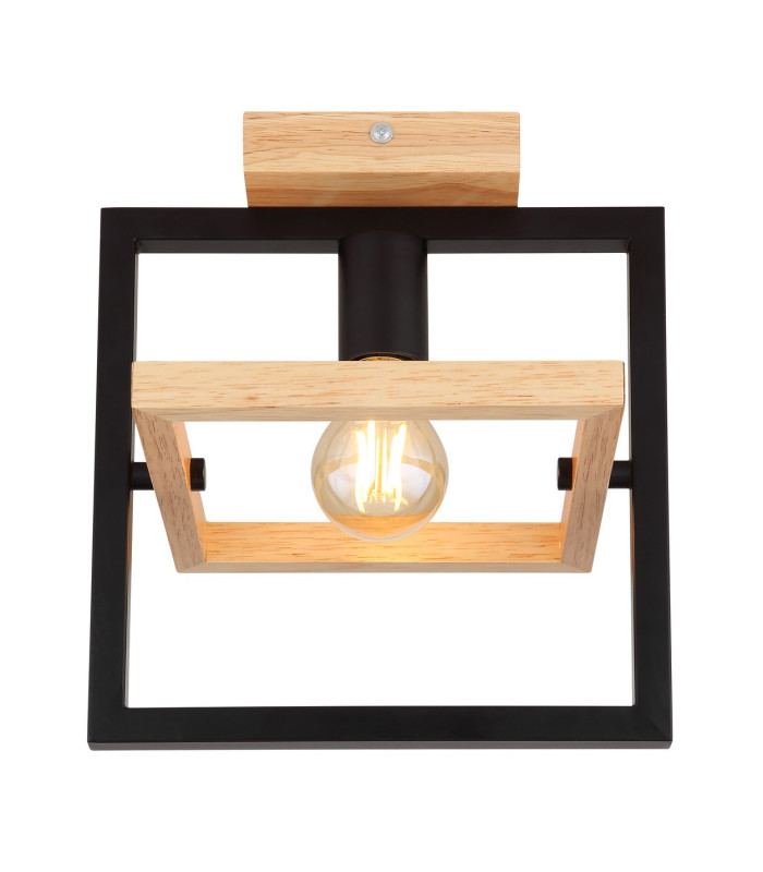 Erica Semi Flush Ceiling Light Dark Brown 1x E27-3