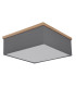 Ossi Flush Ceiling Light Matt Black 3x E27-2