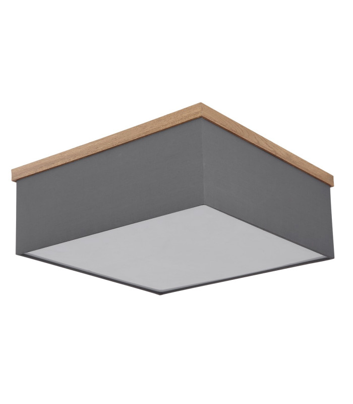 Ossi Flush Ceiling Light Matt Black 3x E27-2