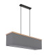 Ossi Bar Pendant Ceiling Light Matt Black 4x E27-2