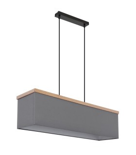 Ossi Bar Pendant Ceiling Light Matt Black 4x E27-2