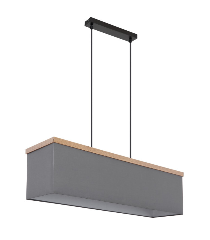 Ossi Bar Pendant Ceiling Light Matt Black 4x E27-2