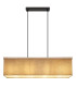 Ossi Bar Pendant Ceiling Light Matt Black 4x E27-3