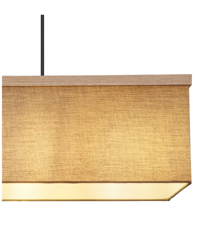 Ossi Bar Pendant Ceiling Light Matt Black 4x E27-4