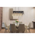 Ossi Bar Pendant Ceiling Light Matt Black 4x E27-5