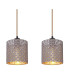 Cindy Bar Pendant Ceiling Light Matt Black 4x E27-4
