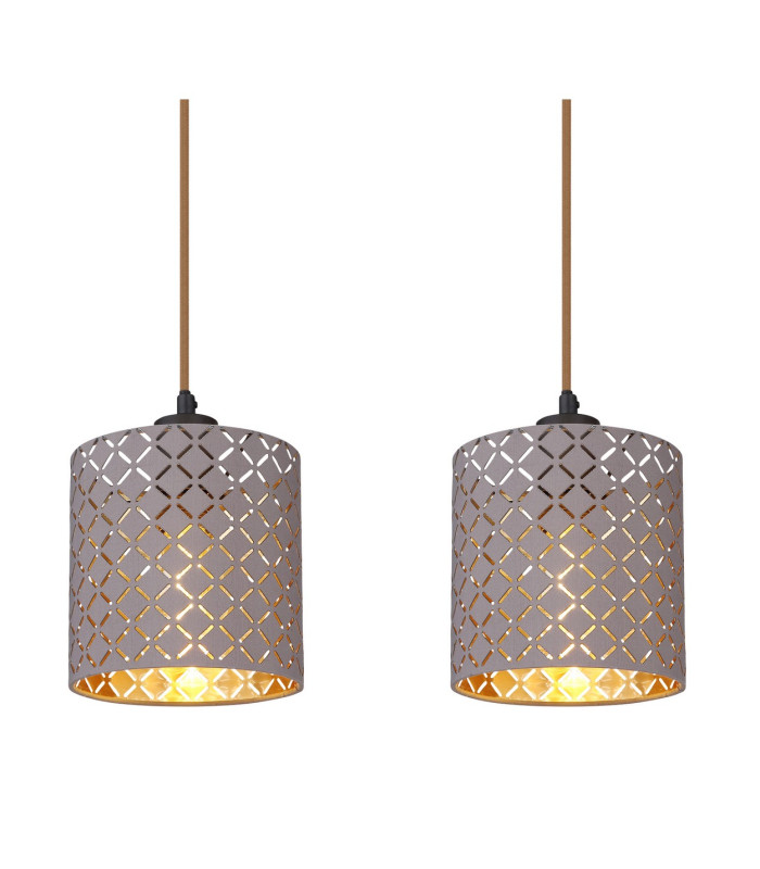 Cindy Bar Pendant Ceiling Light Matt Black 4x E27-4