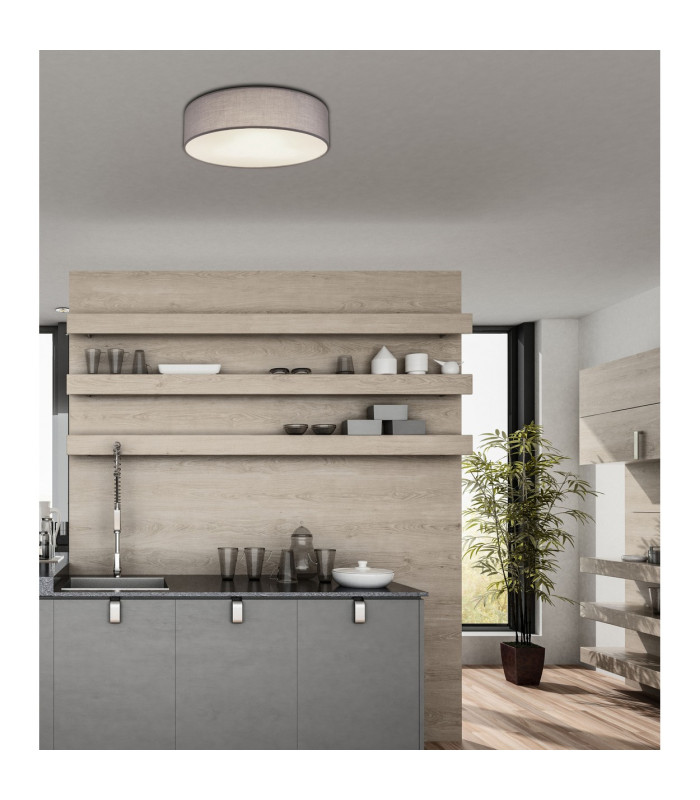 Sanna Cylindrical Ceiling Light White 3x E27-6