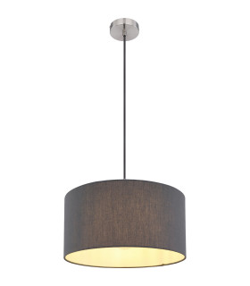 Sanna Cylindrical Pendant Ceiling Light Nickel Matt 1x E27-1