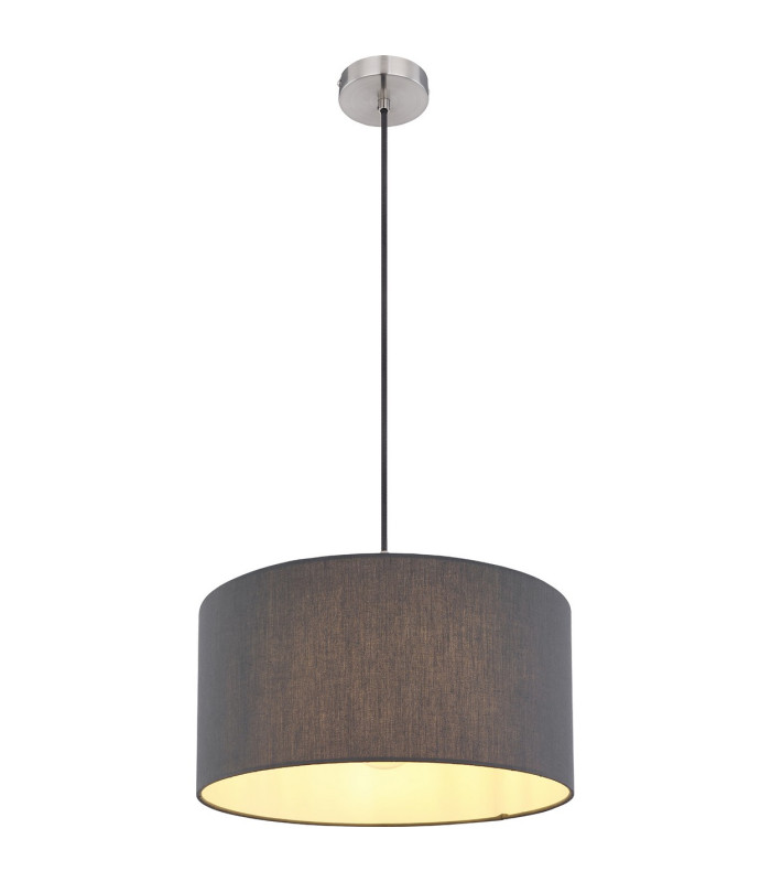 Sanna Cylindrical Pendant Ceiling Light Nickel Matt 1x E27-1