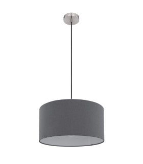 Sanna Cylindrical Pendant Ceiling Light Nickel Matt 1x E27-2