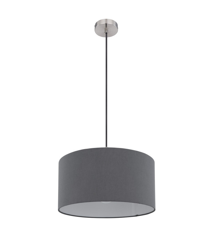 Sanna Cylindrical Pendant Ceiling Light Nickel Matt 1x E27-2