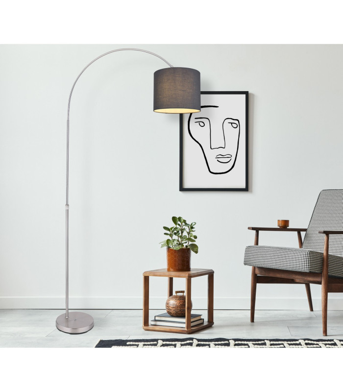 Sanna Arc Floor Lamp Nickel Matt 1x E27-5